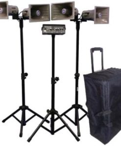 AmpliVox SW660 Wireless Quad Horn Half-Mile Hailer Kit