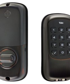 Yale YRD110ZW0BP YRD110 Push Button Deadbolt B1L with Z-Wave