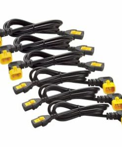 APC by Schneider Electric AP8702R-NA Power Cord Kit (6 ea), Locking, C13 TO C14 (90 Degree), 0.6m, North America