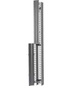 B-Line SB86086S084FB RCM+ Vertical Cable Manager, Single Sided High Density, 6″W X 84″H, Flat Black