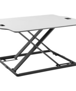 Amer Mounts EZUP3222 Ultra Slim Height Adjustable Standing Desk- White Finish