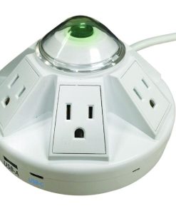 Accell D080B-032K Powramid C Power Center – Surge Protector and USB-A & C Charging Station