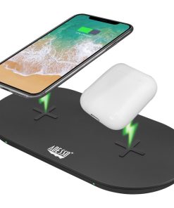 Adesso AUH-1040 15W Max Dual Wireless 2 Coils Qi-Certified Fast Charging Pad