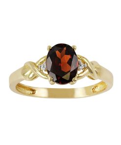 10k Gold Garnet Ring