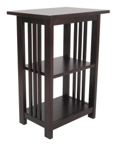 Alaterre Mission 2-Shelf End Table