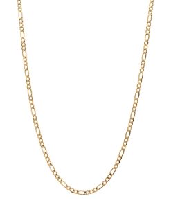 18k Gold Figaro Chain Necklace