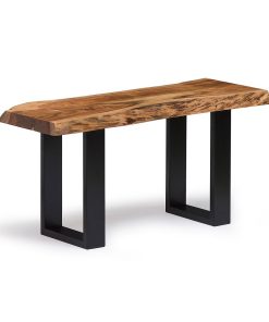 Alaterre Furniture Alpine Medium Live Edge Wood Bench
