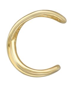 14k Gold Crisscross Ear Cuff