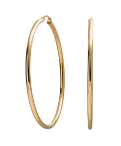 18k Gold-Over-Silver Large Hoop Earrings