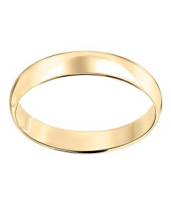 10k Gold 4 mm Polished Dome Wedding Band