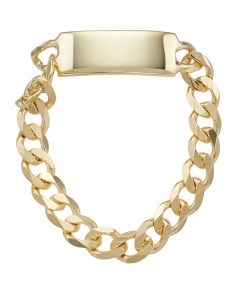 14k Gold Mini ID Chain Ring