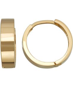 14k Gold Huggie Hoop Earrings