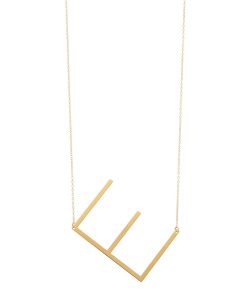 14K Gold Initial Necklace