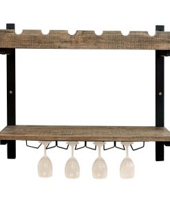 Alaterre Furniture Pomona Wine Storage Wall Shelf