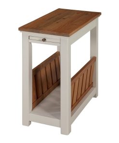 Alaterre Furniture Savannah Magazine Holder End Table