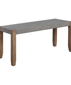 Alaterre Furniture Newport Faux Concrete Bench