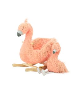 Animal Adventure Soft Landing Darling Duos 2 - Piece Plush & Joyride Character Rocker Bundle - Flamingo
