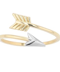 Au Naturale 10k Two-Tone Gold Arrow Ring