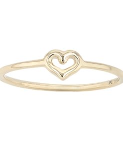 Au Naturale 14k Yellow Gold Heart Ring