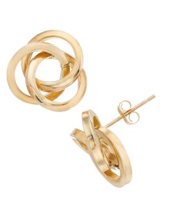 14k Gold Love Knot Earrings