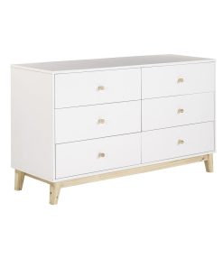 Alaterre Furniture MOD White 6-Drawer Double Dresser