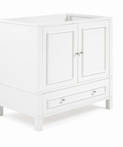 Alaterre Furniture Williamsburg White Vanity Cabinet
