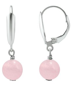 Aleure Precioso Gemstone Bead Leverback Earrings