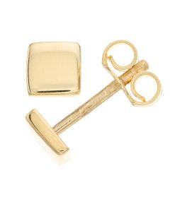 Au Naturale 14k Gold Square Stud Earrings