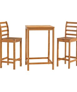 Alaterre Furniture Brandon Outdoor Bar Bistro Table & Stool 3-piece Set
