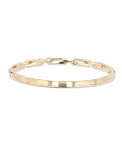 Au Naturale 14k Gold Paper Clip Ring